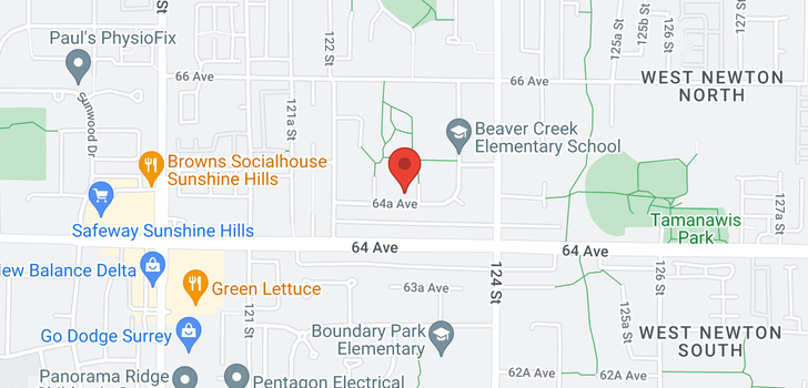 map of 12285 64A AVENUE